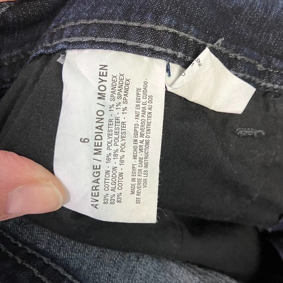 Nine West Melanie Skimmer Dark Wash Studded Denim Capri Length Jeans Size 6 27 - Picture 9 of 16